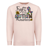 Pale Pink fight for autism awareness Premium Sweatshirt - CowhideDigitalArt