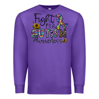 Purple fight for autism awareness Premium Sweatshirt - CowhideDigitalArt