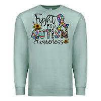 Seafoam fight for autism awareness Premium Sweatshirt - CowhideDigitalArt