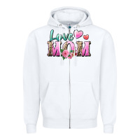 White love mom Zipper Hoodie - Zillion Design Studio