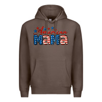 Coffee American Mama Premium Hoodie - LillyAllenDesigns