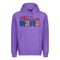 Purple American Mama Premium Hoodie - LillyAllenDesigns
