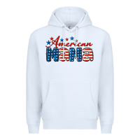 White American Mama Premium Hoodie - LillyAllenDesigns
