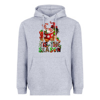 Heather Grey tis the season Heavyweight Hoodie - FaDigitalArtStudio