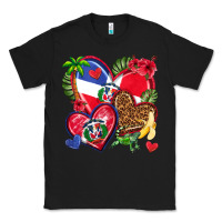 Black dominican republic  hearts Classic Tee - texasbilliewilder