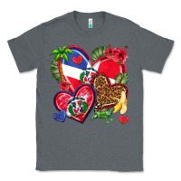 Charcoal Heather dominican republic  hearts Classic Tee - texasbilliewilder