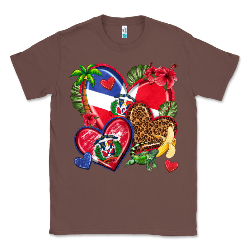 Dominican Republic  Hearts Classic Tee by texasbilliewilder | Teevron