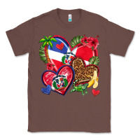 Chestnut dominican republic  hearts Classic Tee - texasbilliewilder