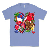 Colony Blue dominican republic  hearts Classic Tee - texasbilliewilder