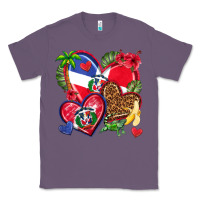Lavender dominican republic  hearts Classic Tee - texasbilliewilder