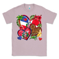 Lilac dominican republic  hearts Classic Tee - texasbilliewilder