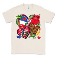 Natural dominican republic  hearts Classic Tee - texasbilliewilder