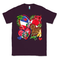 Plum dominican republic  hearts Classic Tee - texasbilliewilder