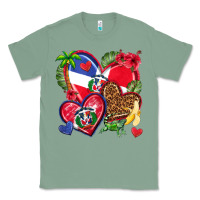 Sage dominican republic  hearts Classic Tee - texasbilliewilder