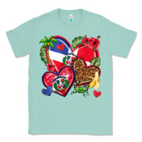 Seafoam dominican republic  hearts Classic Tee - texasbilliewilder