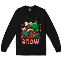 Black dashing through the snow Long Sleeve Tee - MaliasSmallBusiness