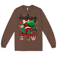 Chestnut dashing through the snow Long Sleeve Tee - MaliasSmallBusiness