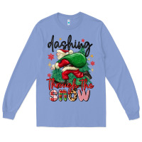 Colony Blue dashing through the snow Long Sleeve Tee - MaliasSmallBusiness