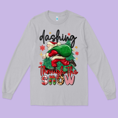 Long Sleeve Tee dashing through the snow