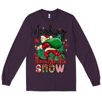 Plum dashing through the snow Long Sleeve Tee - MaliasSmallBusiness