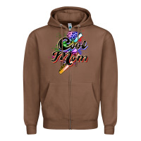 Chestnut cool mom Zipper Hoodie - Zillion Design Studio