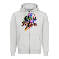 Dove Grey cool mom Zipper Hoodie - Zillion Design Studio