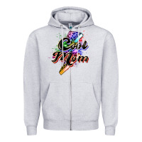 Heather Grey cool mom Zipper Hoodie - Zillion Design Studio