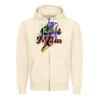 Sandshell cool mom Zipper Hoodie - Zillion Design Studio