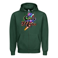 Sports Green cool mom Zipper Hoodie - Zillion Design Studio