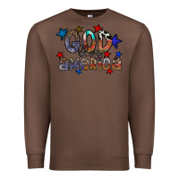 Chestnut god bless america Premium Sweatshirt - CowhideDigitalArt