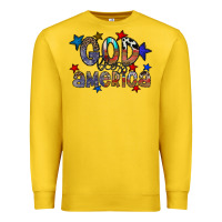Lemon god bless america Premium Sweatshirt - CowhideDigitalArt