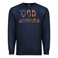 Navy god bless america Premium Sweatshirt - CowhideDigitalArt
