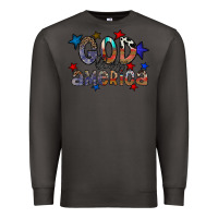 Smoke god bless america Premium Sweatshirt - CowhideDigitalArt
