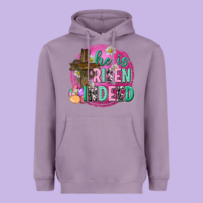 He Is Risen Indeed Easter Heavyweight Hoodie Designed By Neo Western