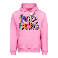 Fuchsia Pink happy easter Urban Hoodie - MaliasSmallBusiness