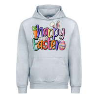Heather Grey happy easter Urban Hoodie - MaliasSmallBusiness