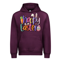 Mauve Wine happy easter Urban Hoodie - MaliasSmallBusiness