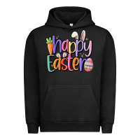 Pigment Black happy easter Urban Hoodie - MaliasSmallBusiness