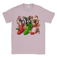 Lilac french bulldog with christmas socks Classic Tee - FaDigitalArtStudio