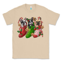 Mushroom french bulldog with christmas socks Classic Tee - FaDigitalArtStudio