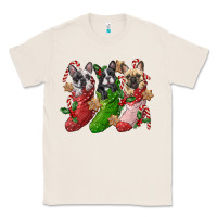 Natural french bulldog with christmas socks Classic Tee - FaDigitalArtStudio