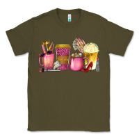 Army Green boss lady coffee cups with money Classic Tee - texasbilliewilder
