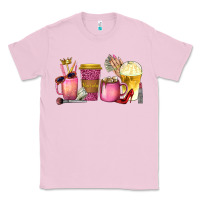 Bubblegum Pink boss lady coffee cups with money Classic Tee - texasbilliewilder