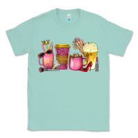 Seafoam boss lady coffee cups with money Classic Tee - texasbilliewilder