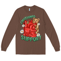 Chestnut emotional support Long Sleeve Tee - MaliasSmallBusiness