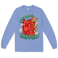 Colony Blue emotional support Long Sleeve Tee - MaliasSmallBusiness