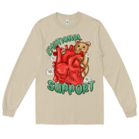 Mushroom emotional support Long Sleeve Tee - MaliasSmallBusiness