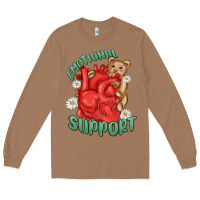 Toasted Coconut emotional support Long Sleeve Tee - MaliasSmallBusiness