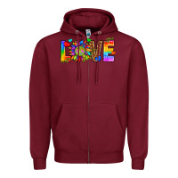 Burgundy lgbtq love Zipper Hoodie - texasbilliewilder