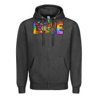 Charcoal Heather lgbtq love Zipper Hoodie - texasbilliewilder